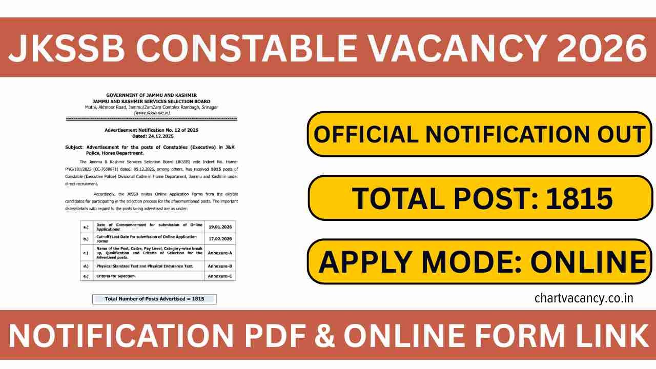 JKSSB Constable Vacancy