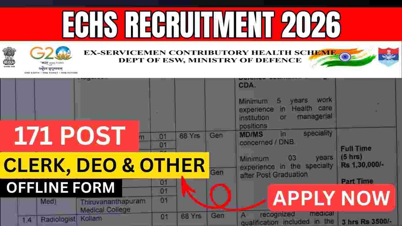 ECHS Recruitment 2026