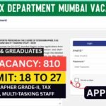 Income Tax Department Mumbai Vacancy 2026