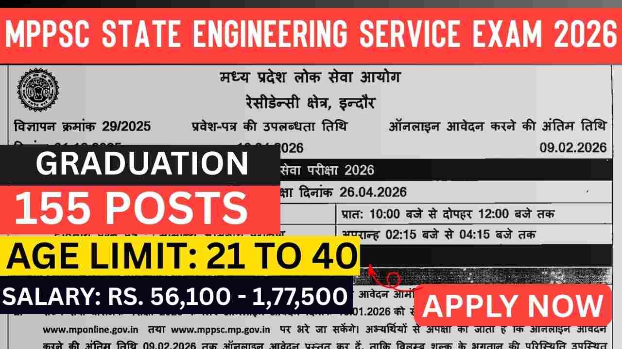 MPPSC State Engineering Service Exam 2026
