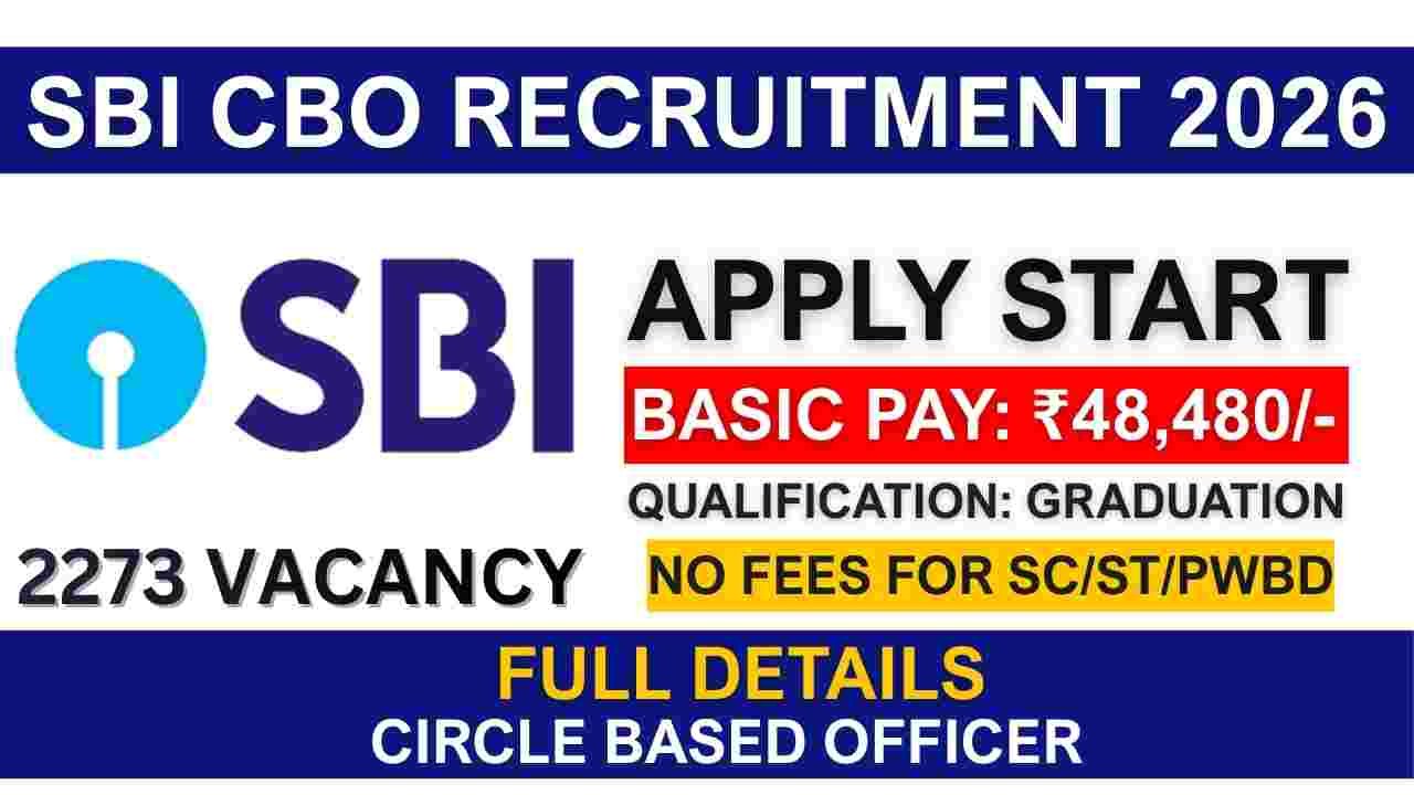 SBI CBO Recruitment 2026