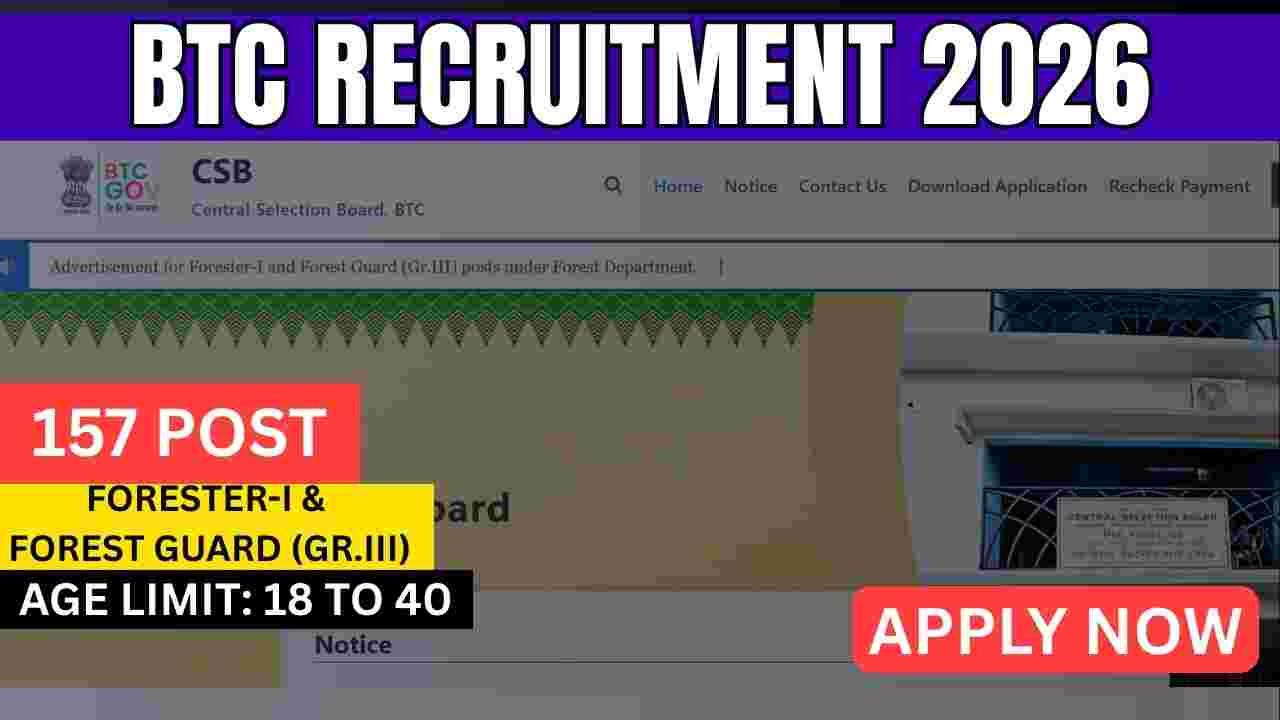 BTC Recruitment 2026