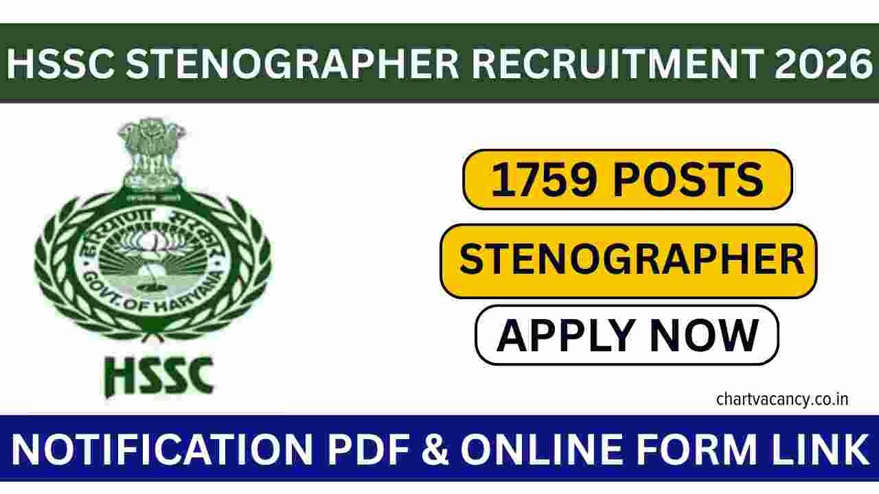 HSSC Stenographer Recruitment 2026