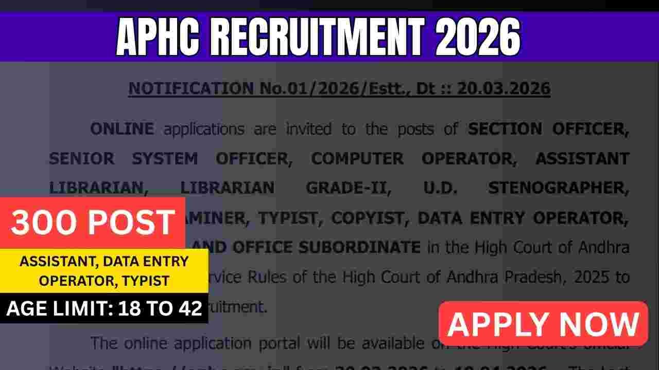 APHC Recruitment 2026