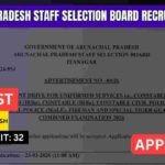 Arunachal Pradesh Staff Selection Board Recruitment 2026