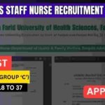 BFUHS Staff Nurse Recruitment 2026
