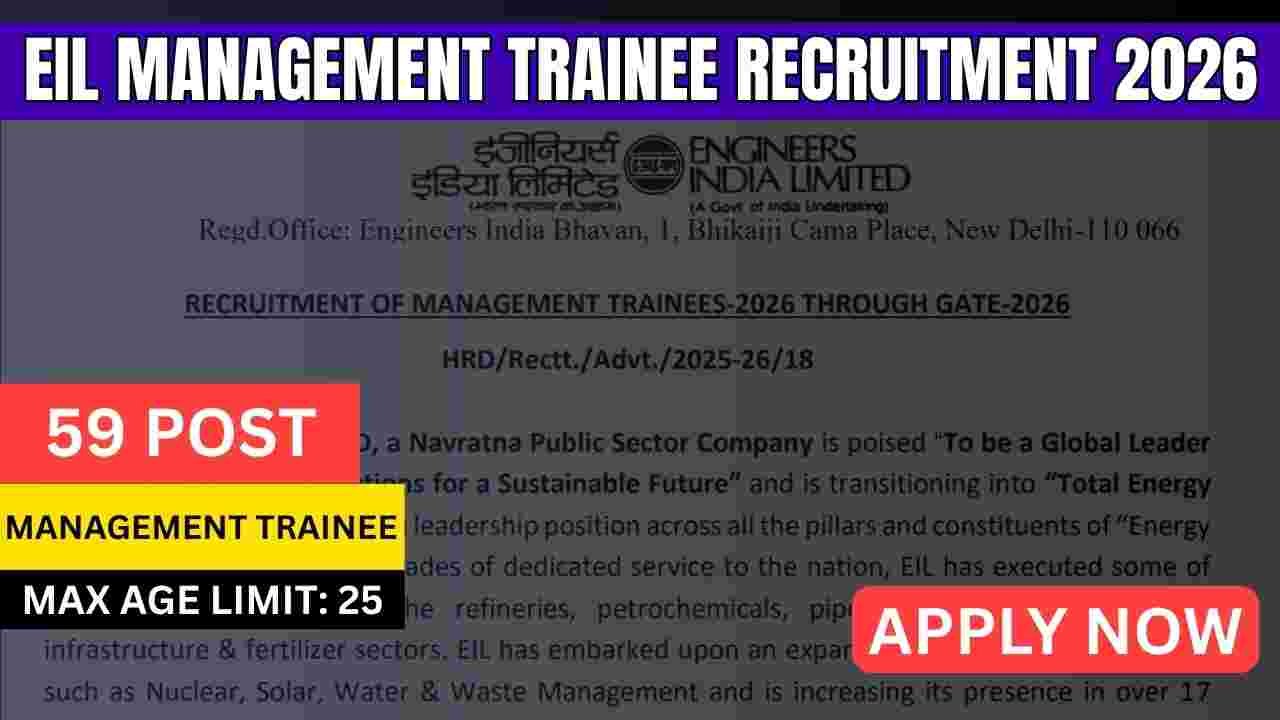 EIL Management Trainee Recruitment 2026