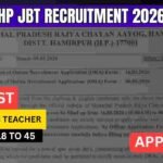 HP JBT Recruitment 2026