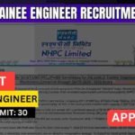 NHPC Trainee Engineer Vacancy 2026