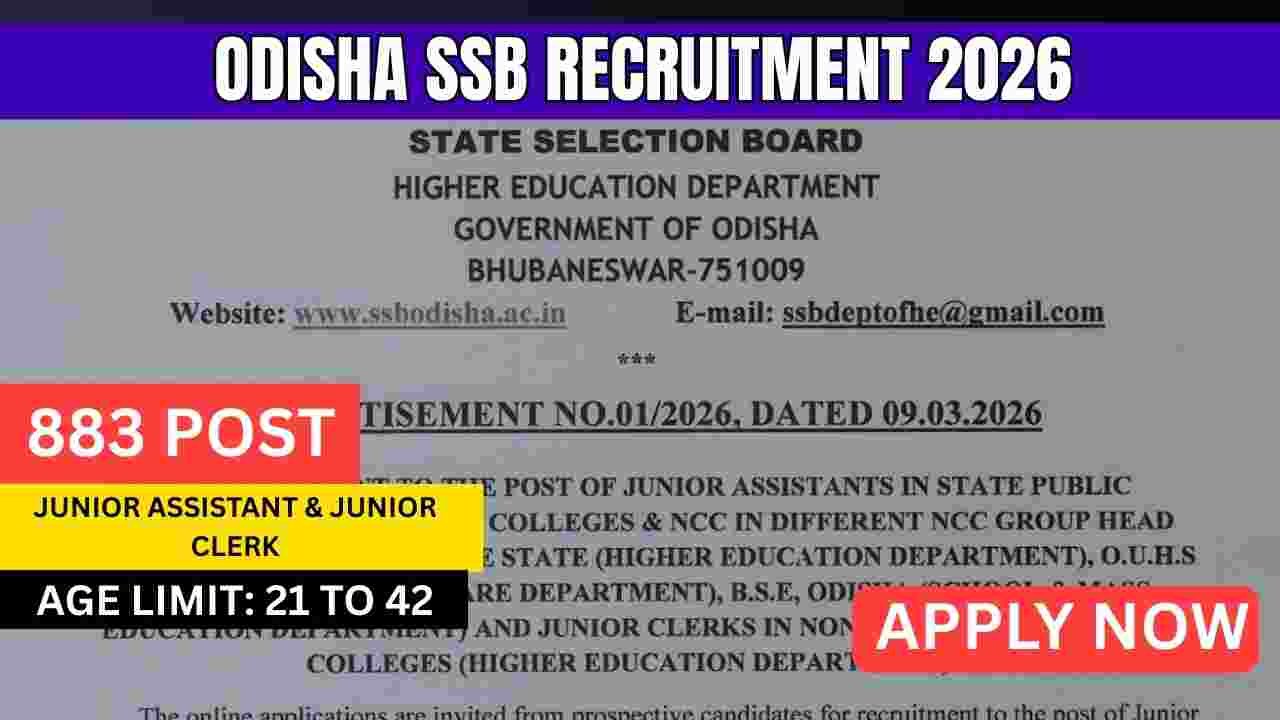 Odisha SSB Recruitment 2026