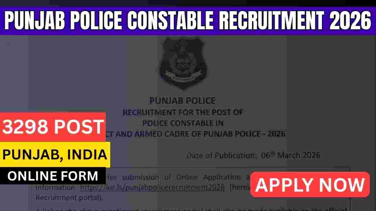 Punjab Police Constable Recruitment 2026