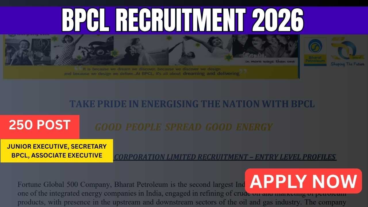 BPCL Recruitment 2026