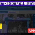 BTSC Polytechnic Instructor Recruitment 2026