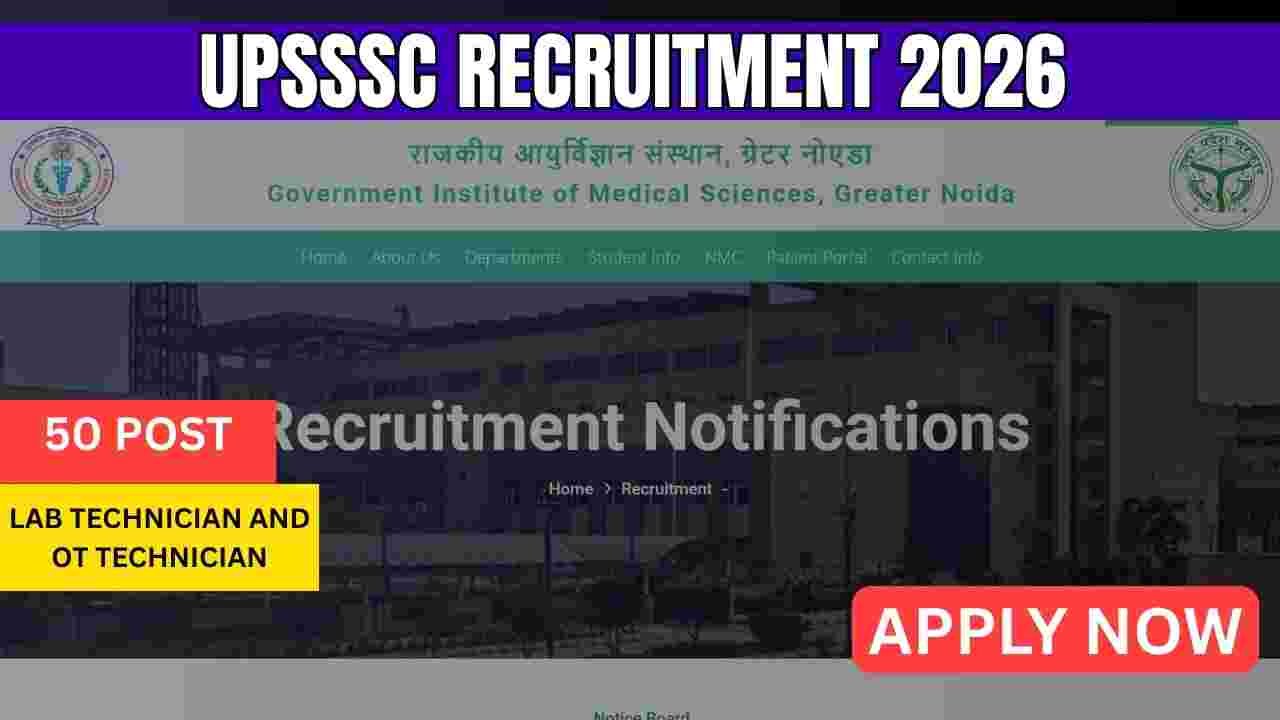 GIMS Technician Recruitment 2026