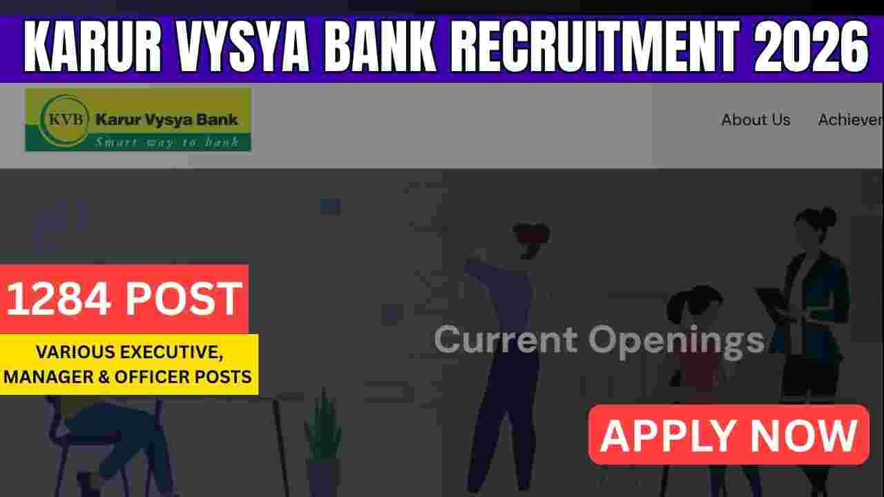 Karur Vysya Bank Recruitment 2026