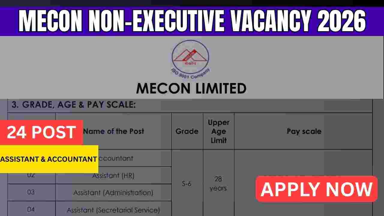 MECON Non-Executive Vacancy