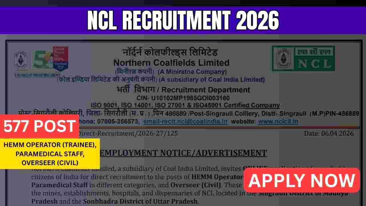 NCL Recruitment 2026
