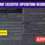 NTPC Assistant Executive (Operation) Recruitment 2026