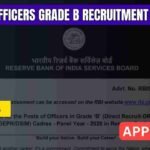 RBI Officers Grade B Recruitment 2026
