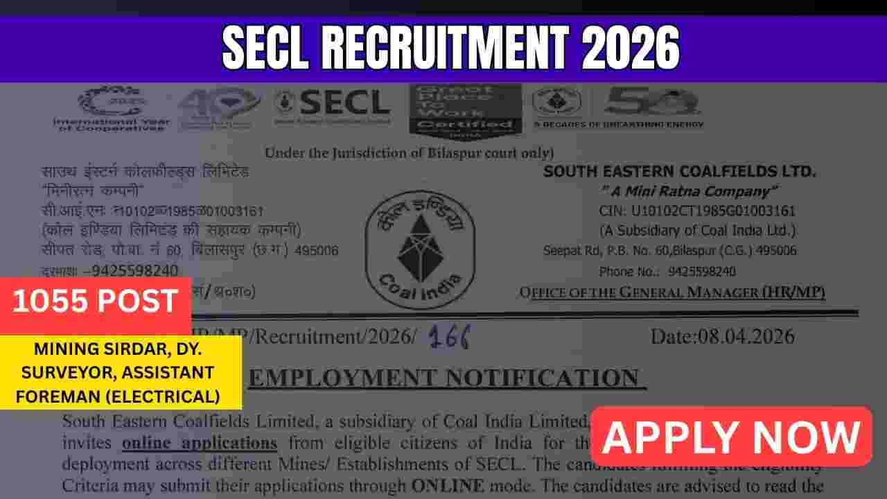 SECL Recruitment 2026