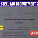 TATA Steel MO Recruitment 2026