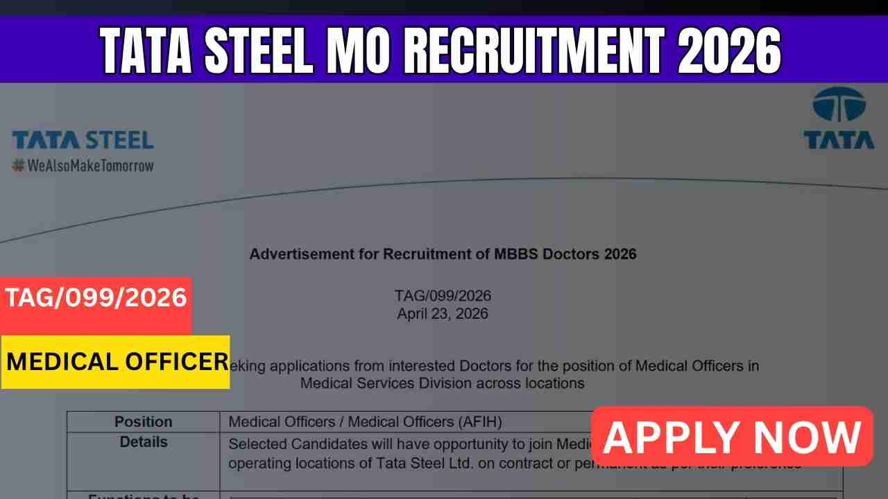 TATA Steel MO Recruitment 2026