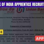 Union Bank of India Apprentice Recruitment 2026