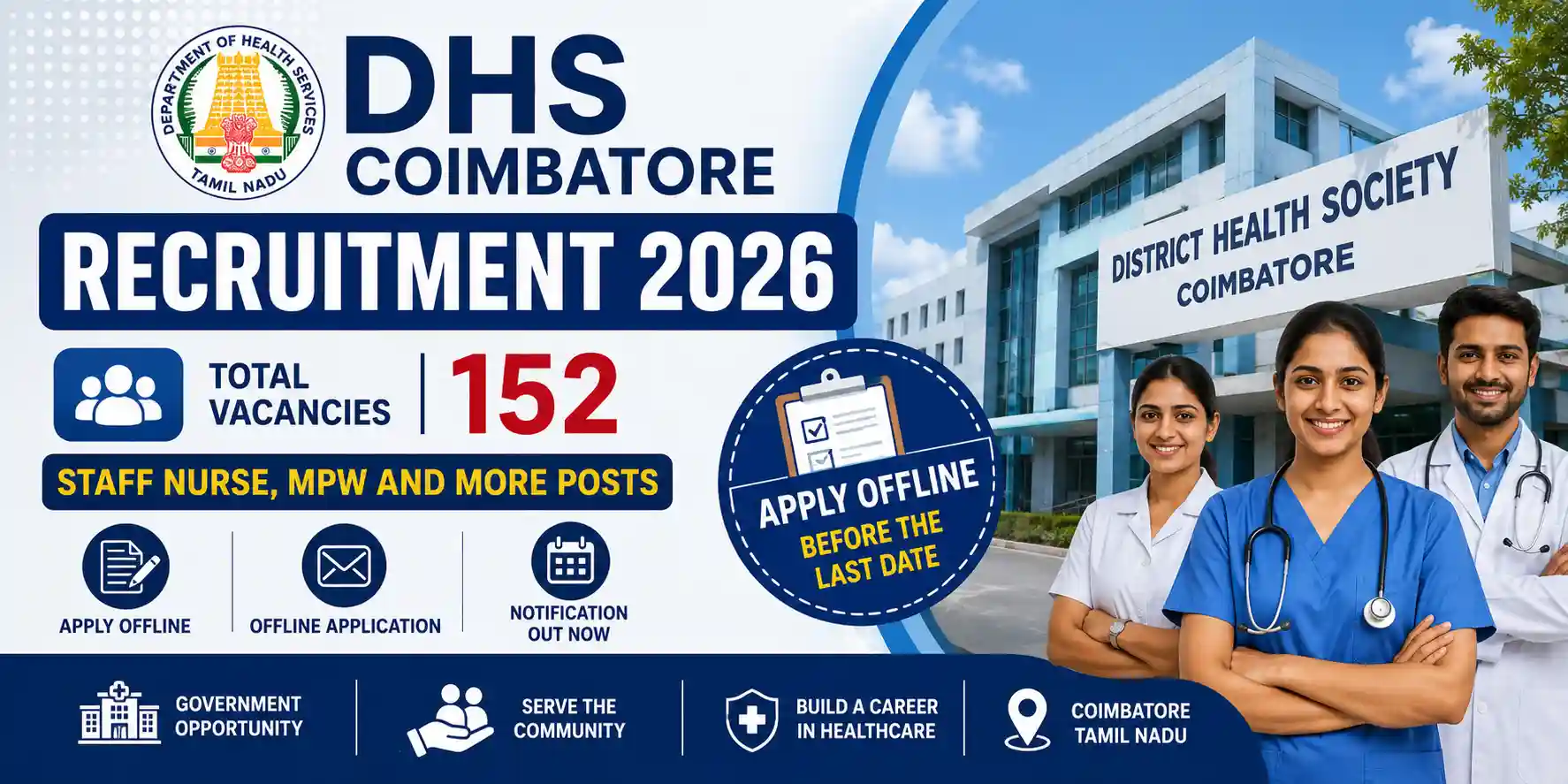 DHS Coimbatore Recruitment 2026