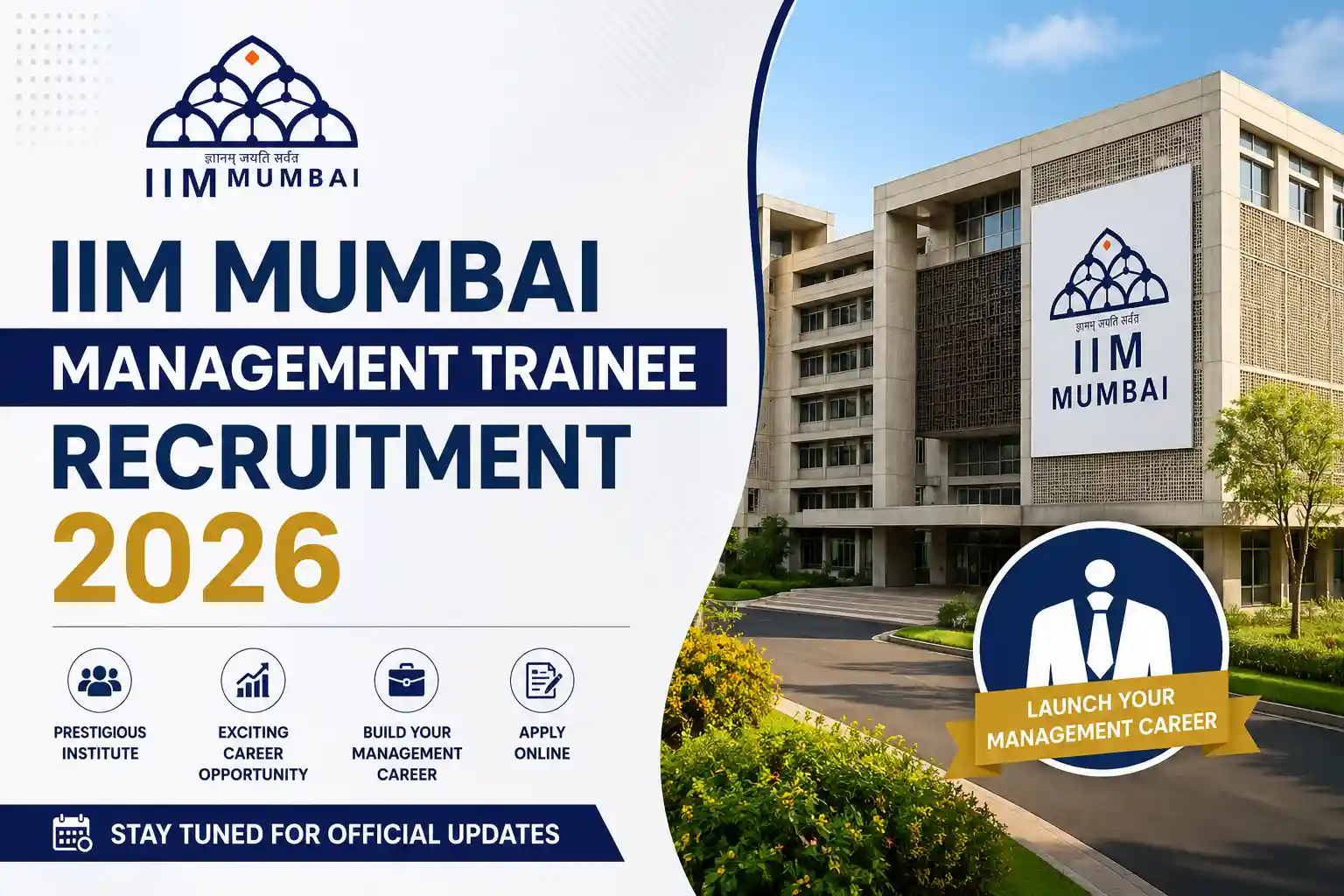 IIM Mumbai Management Trainee Recruitment 2026