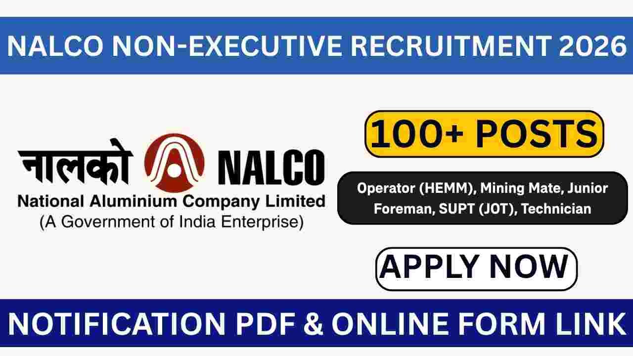 NALCO Non-Executive Recruitment 2026