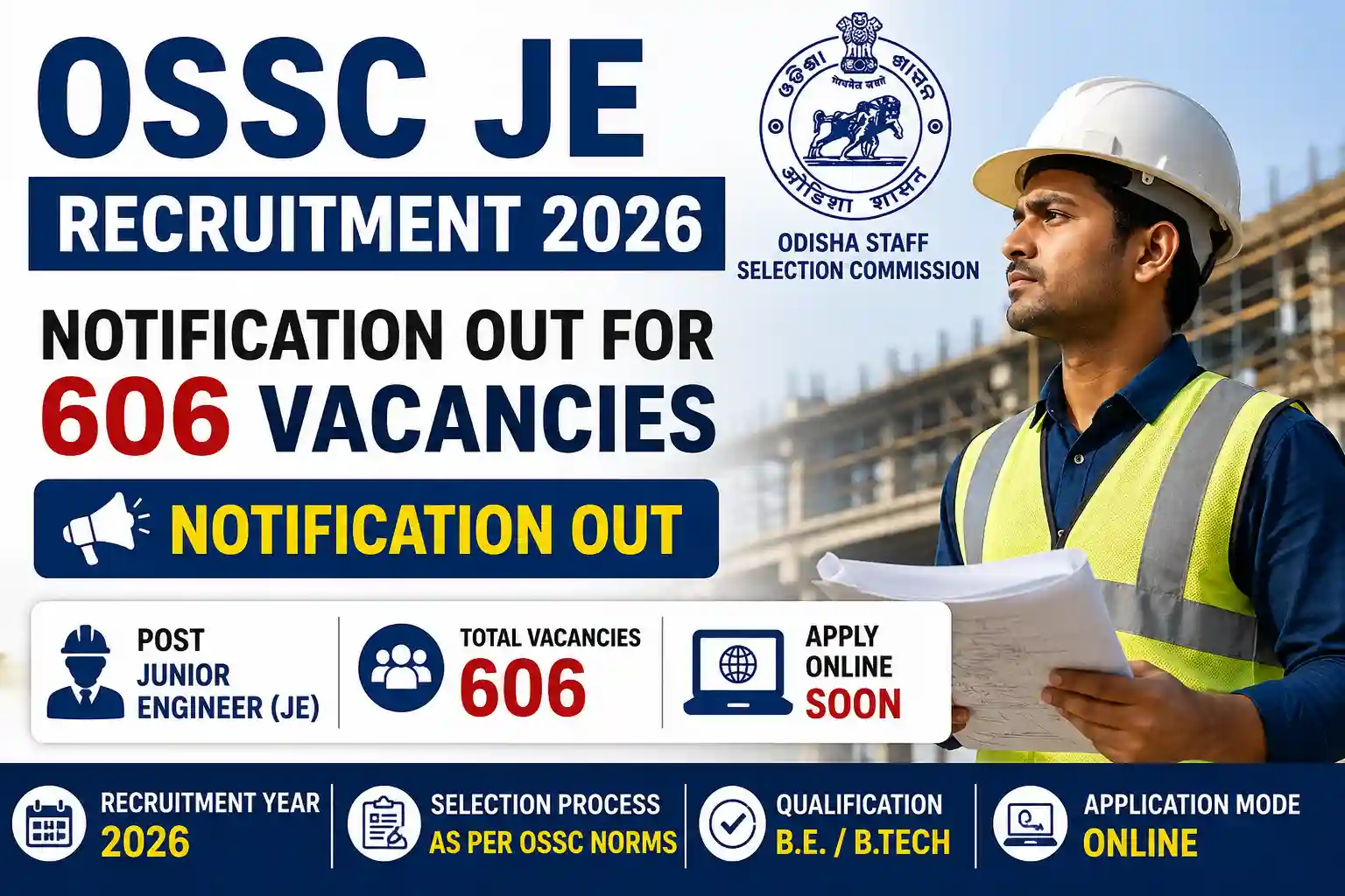 OSSC JE Recruitment 2026