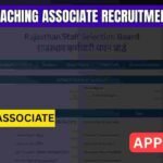 RSSB Teaching Associate Recruitment 2026
