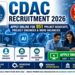 CDAC Recruitment 2026- Apply Online for 951 Project Associate, Project Engineer & More Vacancies