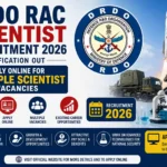 DRDO RAC Scientist Recruitment 2026