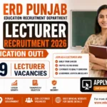 ERD Punjab Lecturer Recruitment 2026