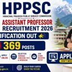 HPPSC Assistant Professor Recruitment 2026