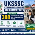 UKSSSC Uttarakhand High Court Recruitment 2026